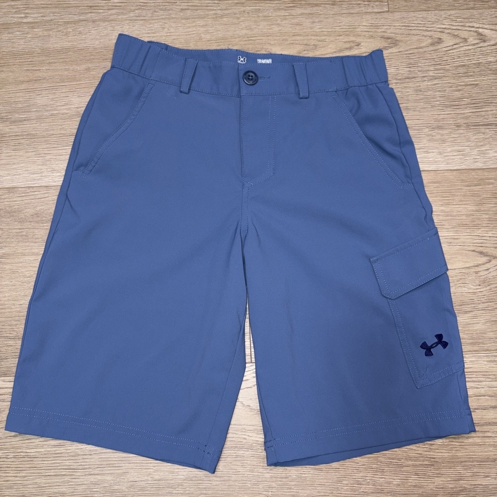 Under Armour Loose Hear Gear Blue Youth Large Shorts